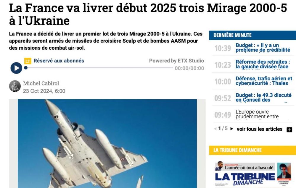    Mirage 2000-5     2025-  La Tribune